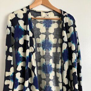 100% Cotton Anthropologie Tabitha Tie Dye Open Cardigan Sweater